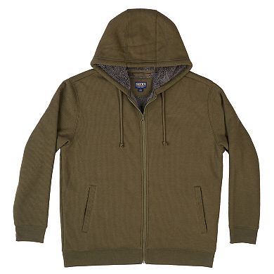 Big & Tall Smith's Workwear Sherpa-Bonded Thermal Knit Hooded Jacket