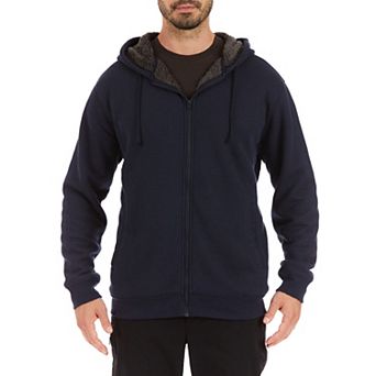 Big & Tall Smith's Workwear Sherpa-Bonded Thermal Knit Hooded Jacket