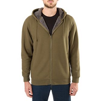 Big & Tall Smith's Workwear Sherpa-Bonded Thermal Knit Hooded Jacket