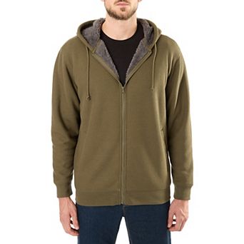 Big & Tall Smith's Workwear Sherpa-Bonded Thermal Knit Hooded Jacket