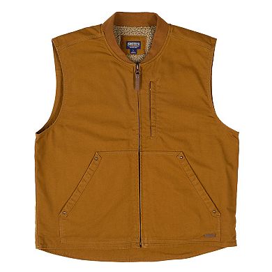 Big & Tall Smith's Workwear Sherpa-Lined Duck Vest