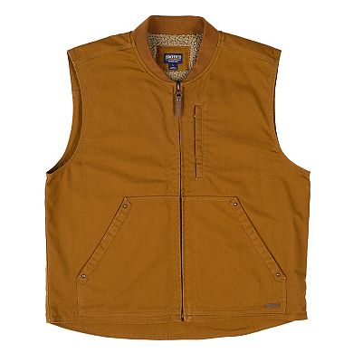 Big & Tall Smith's Workwear Sherpa-Lined Duck Vest