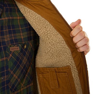 Big & Tall Smith's Workwear Sherpa-Lined Duck Vest