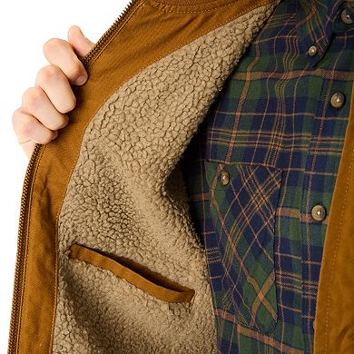 Big & Tall Smith's Workwear Sherpa-Lined Duck Vest