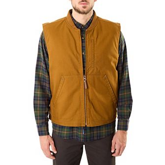 Big & Tall Smith's Workwear Sherpa-Lined Duck Vest