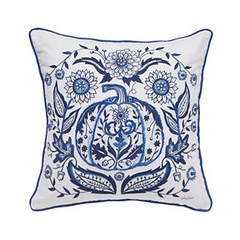 C&F Home Blue Harvest Pumpkin Fall Throw Pillow