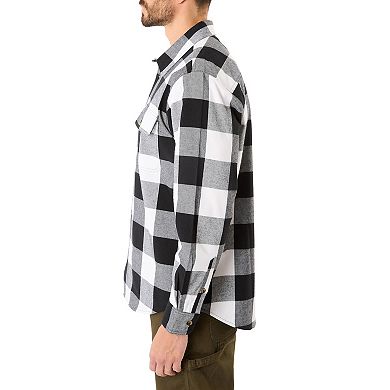 Big & Tall Smith's Workwear Flannel Button Down Shirt