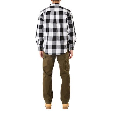 Big & Tall Smith's Workwear Flannel Button Down Shirt