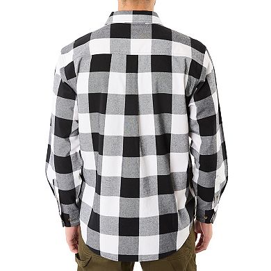 Big & Tall Smith's Workwear Flannel Button Down Shirt