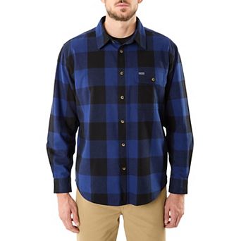 Big & Tall Smith's Workwear Flannel Button Down Shirt