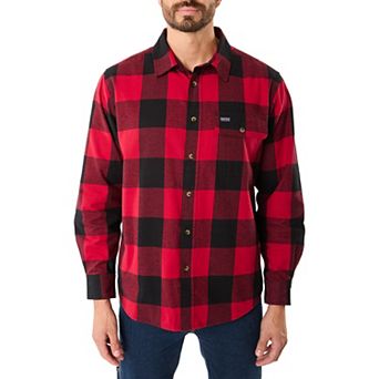 Big & Tall Smith's Workwear Flannel Button Down Shirt