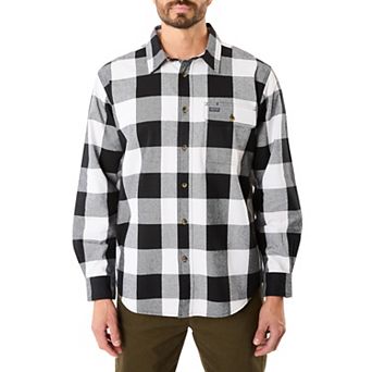 Big & Tall Smith's Workwear Flannel Button Down Shirt
