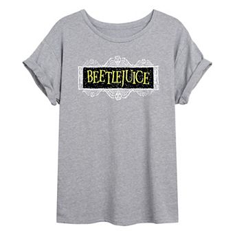 Juniors' Beetlejuice Oversized Tee