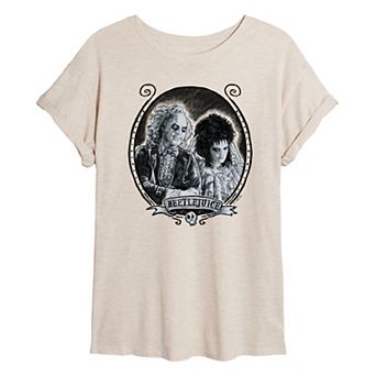 Juniors' Beetlejuice Oversized Tee
