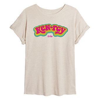Juniors' Barbie The Movie Kenrgy Oversized Tee