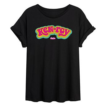 Juniors' Barbie The Movie Kenrgy Oversized Tee
