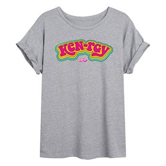 Juniors' Barbie The Movie Kenrgy Oversized Tee