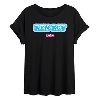 Juniors' Barbie The Movie Kenrgy Oversized Tee