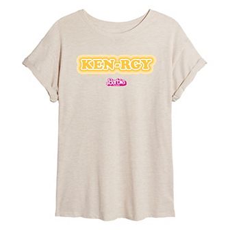 Juniors' Barbie The Movie Kenrgy Oversized Tee