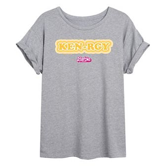 Juniors' Barbie The Movie Kenrgy Oversized Tee