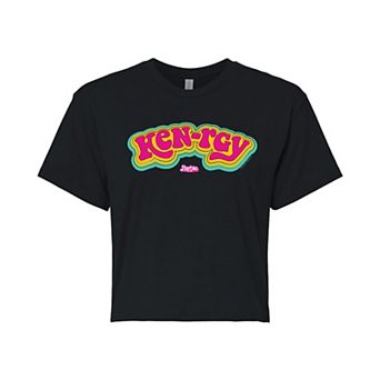 Juniors' Barbie The Movie Kenrgy Cropped Tee