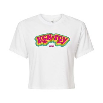 Juniors' Barbie The Movie Kenrgy Cropped Tee