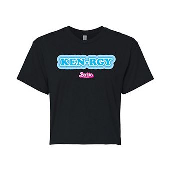 Juniors' Barbie The Movie Kenrgy Cropped Tee