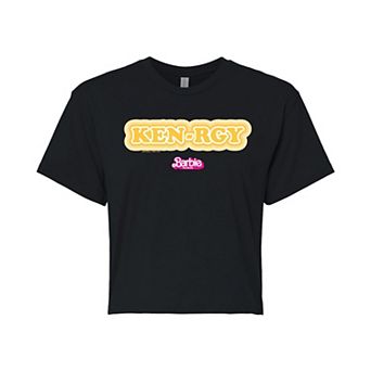 Juniors' Barbie The Movie Kenrgy Cropped Tee