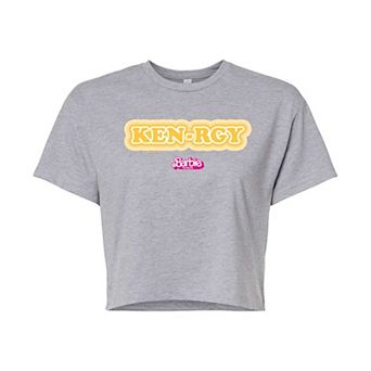 Juniors' Barbie The Movie Kenrgy Cropped Tee