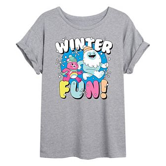 Juniors' Care Bears Unlock The Magic Winter Oversized Tee