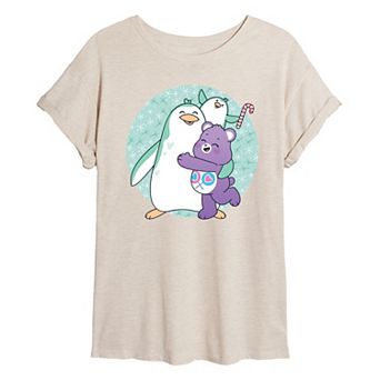 Juniors' Care Bears Unlock The Magic Penguins Oversized Tee