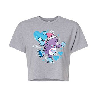 Juniors' Care Bears Unlock The Magic Skating Cropped Tee