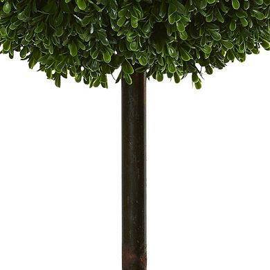 nearly natural 3.5-ft. Boxwood Double Ball UV Resistant Artificial Topiary Tree