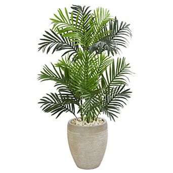 nearly natural Paradise Palm Artificial Tree in Sand Colored Planter