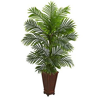 nearly natural 5-ft. Kentia Palm Artificial Tree in Decorative Planter