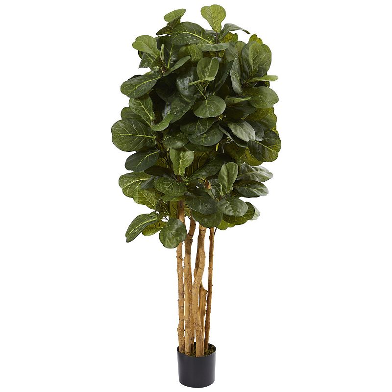 nearly natural 5-ft. Fiddle Leaf Fig Artificial Tree, Green