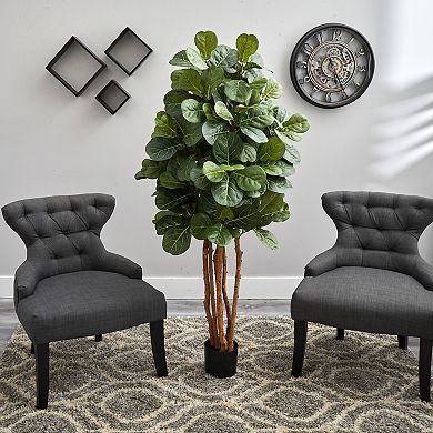 nearly natural 5-ft. Multi Stem Fiddle Leaf Fig Artificial Tree