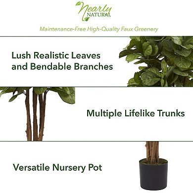 nearly natural 5-ft. Multi Stem Fiddle Leaf Fig Artificial Tree