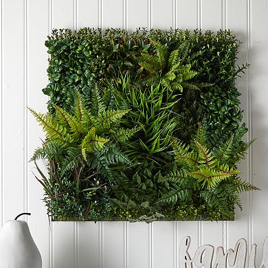 nearly natural 29-in. x 29-in. UV Resistant Artificial Living Wall