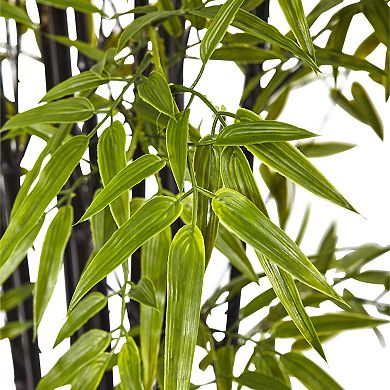 nearly natural 6-ft. UV Resistant Black Bamboo Tree