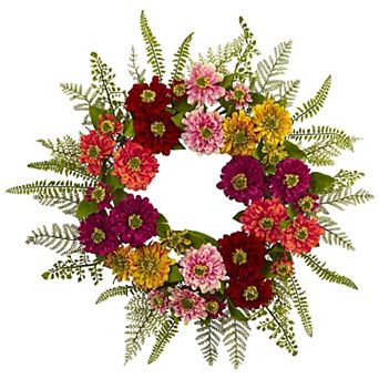 nearly natural Mixed Flower Wreath
