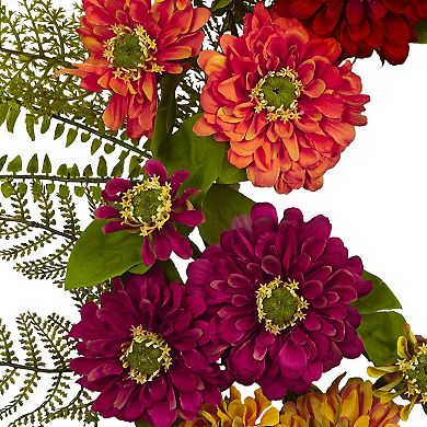 nearly natural Mixed Flower Wreath