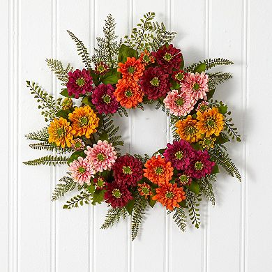 nearly natural Mixed Flower Wreath