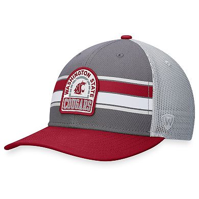 Men's Top of the World Gray/Crimson Washington State Cougars Aurora ...