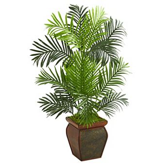 nearly natural 3-ft. Paradise Palm Artificial Tree in Decorative Planter