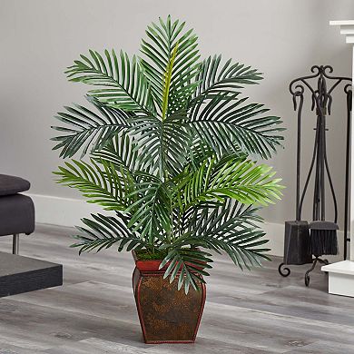 nearly natural 3-ft. Paradise Palm Artificial Tree in Decorative Planter