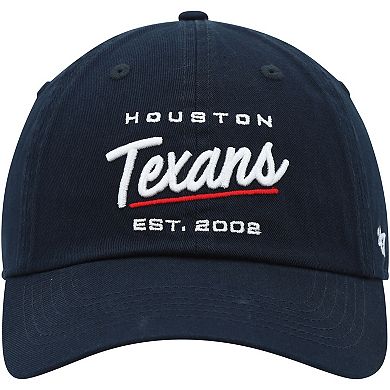 Women's '47 Navy Houston Texans Sidney Clean Up Adjustable Hat