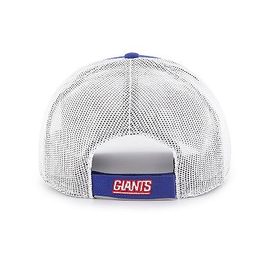 Men's '47 Royal/White New York Giants Drifter Adjustable Trucker Hat