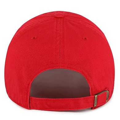 Women's '47 Red Tampa Bay Buccaneers Confetti Icon Clean Up Adjustable Hat