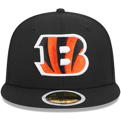 Youth New Era Black Cincinnati Bengals Main 59FIFTY Fitted Hat